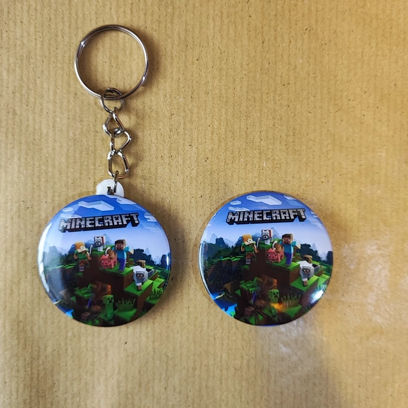 جاکلیدی پیکسلی به همراه پیکسل سوزنی طرح بازی ماین کرافت کد 1