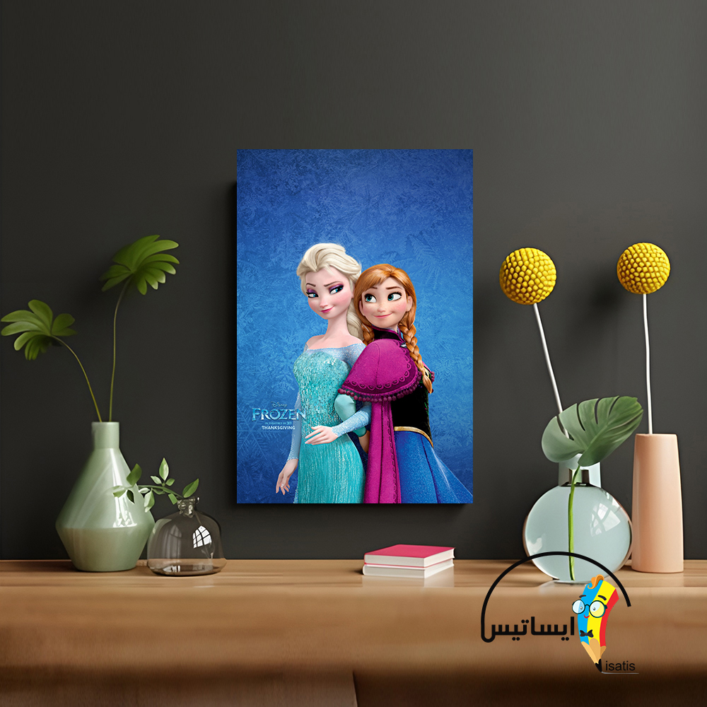 متال پوستر طرح انیمیشن Frozen مدل السا آنا کد A1