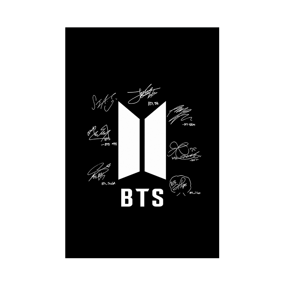 متال پوستر طرح گروه موسیقی BTS مدل بی‌تی‌اس کد A1