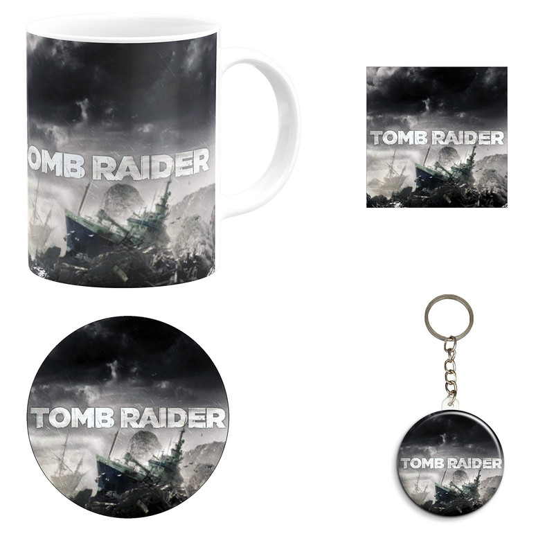 ست هدیه ماگ مدل تام رایدر طرح Tomb raider کد A2