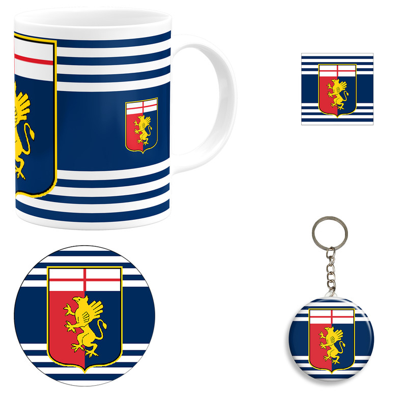 ست هدیه ماگ طرح باشگاه فوتبال جنوا مدل Genoa F.C کد B1