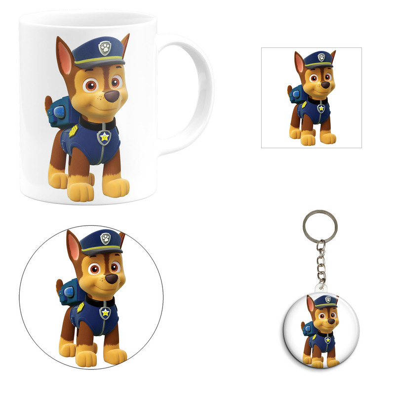 ست هدیه ماگ مدل انیمیشن سگ های نگهبان طرح Paw patrol کد A2 مجموعه 4 عددی