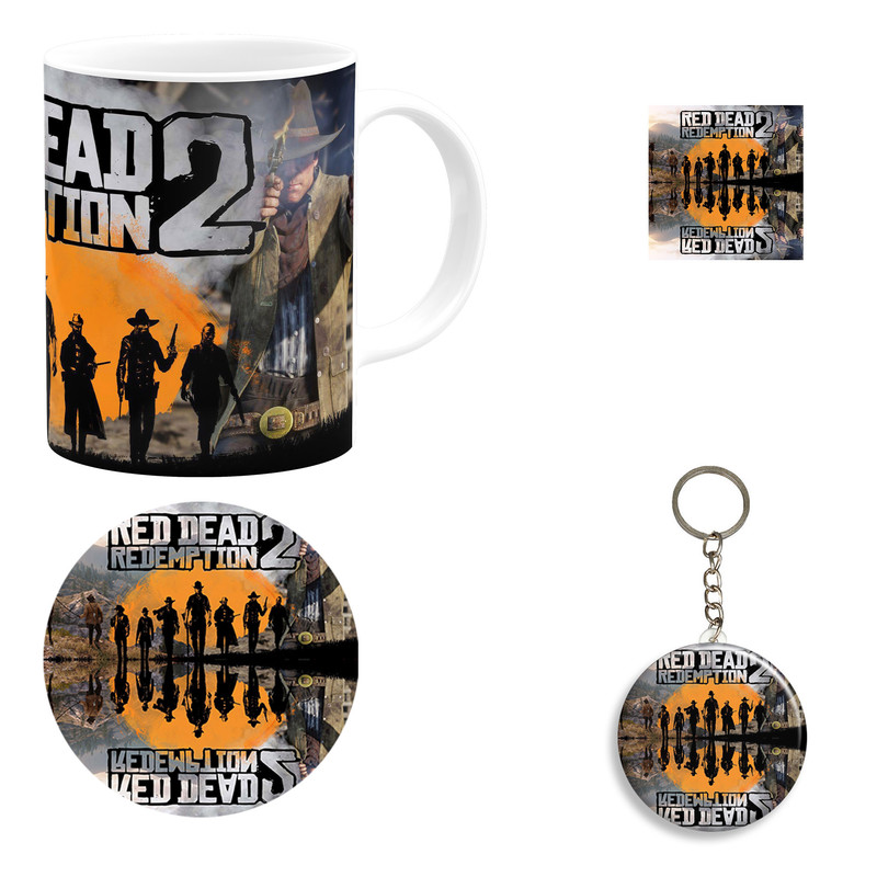 ست هدیه ماگ طرح red dead کد B2