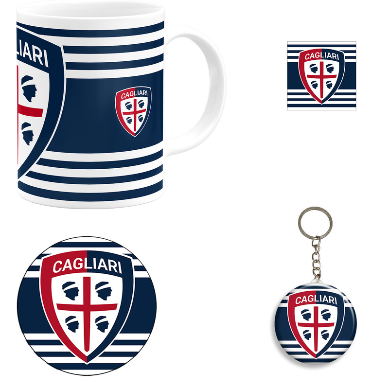 ست هدیه ماگ طرح باشگاه فوتبال کالیاری مدل Cagliari Calcio F.C کد B1