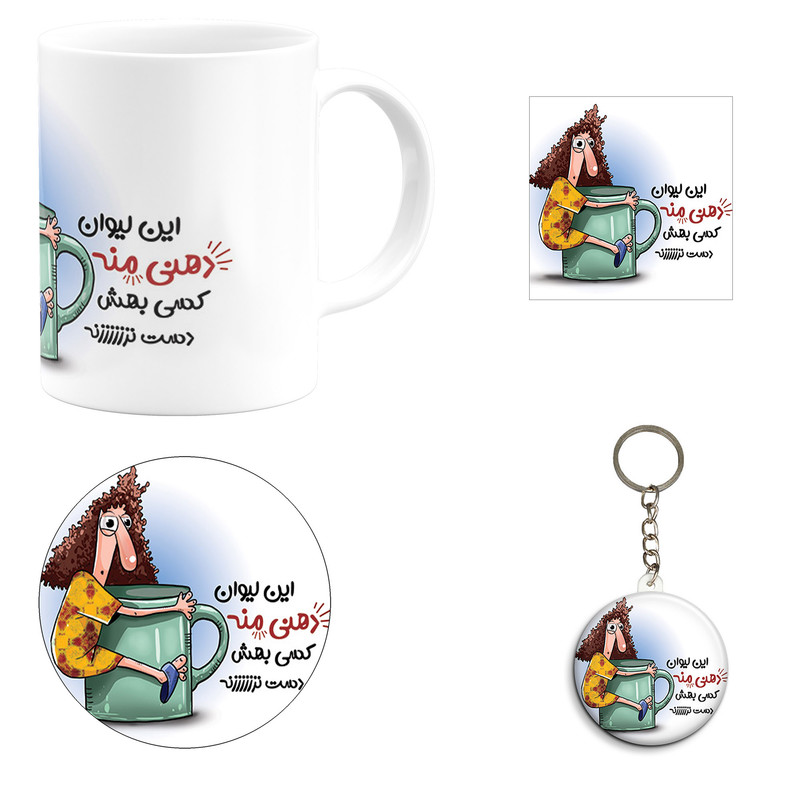 ست هدیه ماگ مدل لیوان دهنی کد A4