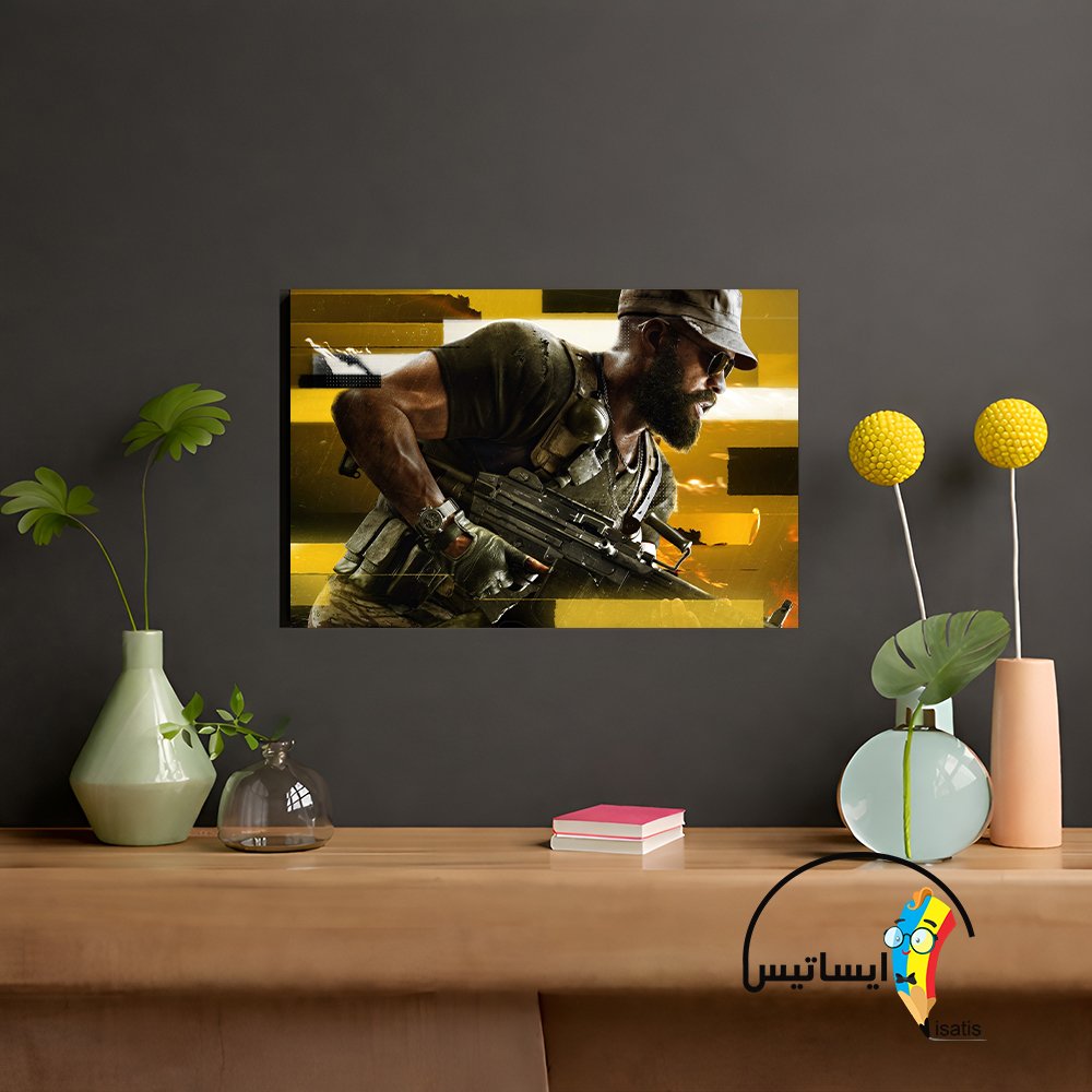 متال پوستر طرح بازی Call of Duty مدل ندای وظیفه (‏کال آف دیوتی) کد A1