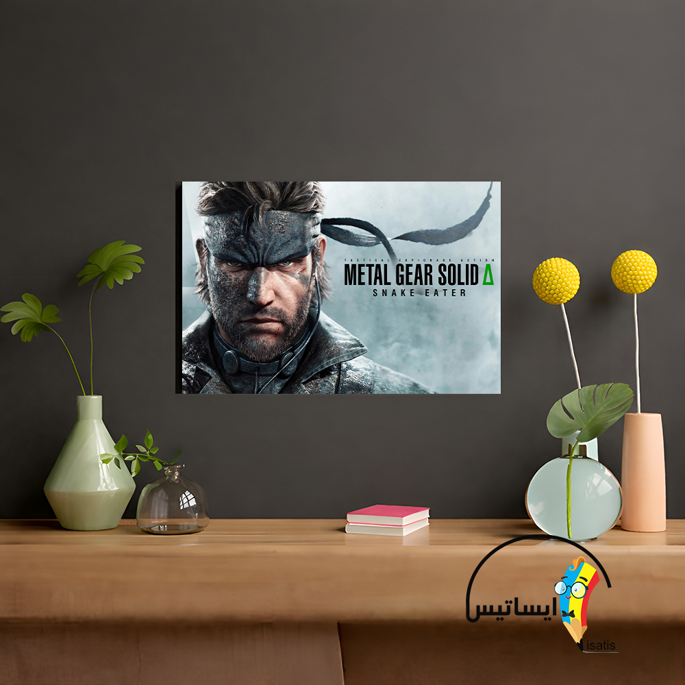 متال پوستر طرح بازی Metal Gear Solid Snake Eater مدل متال گیر سالید دلتا: اسنیک ایتر کد A1