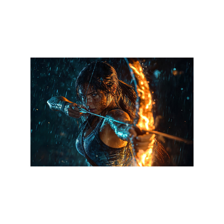 متال پوستر طرح بازی Tomb Raiderمدل تامب رایدر کد A1