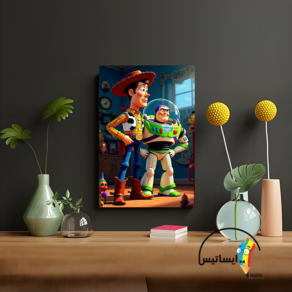 متال پوستر طرح انیمیشن Toy Story مدل داستان اسباب‌بازی کد A1