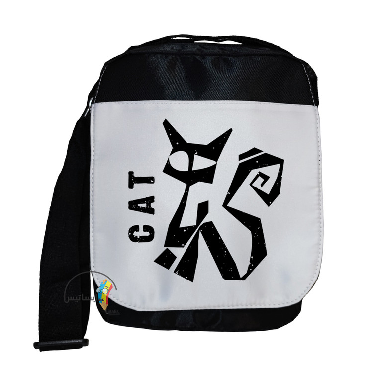 کیف دوشی سایز بزرگ طرح گربه مدل CAT کد A2