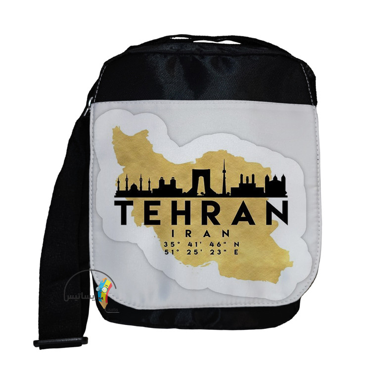 کیف دوشی سایز بزرگ طرح تهران مدل iran کد A1