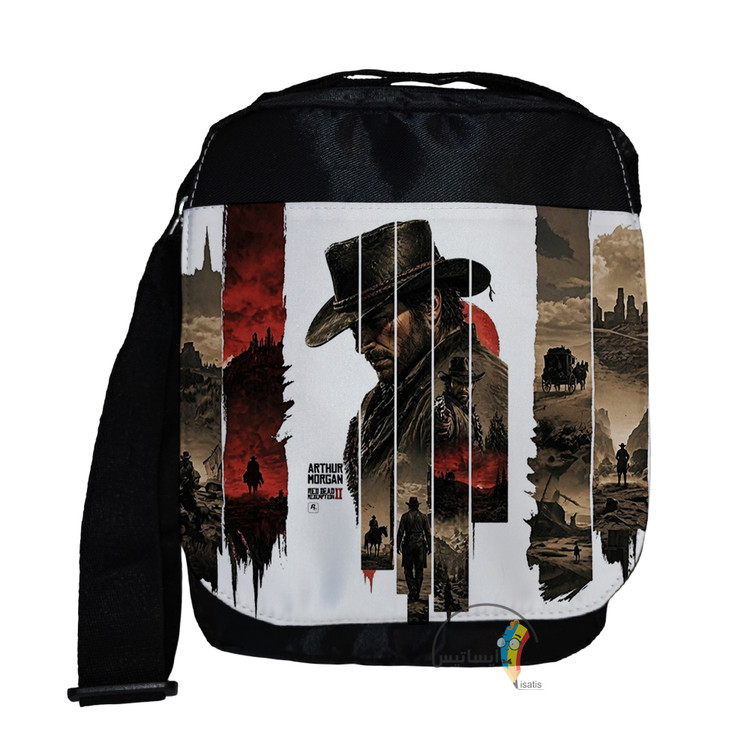 کیف دوشی سایز بزرگ مدل رد دد ریدمپشن طرح Red Dead Redemption کد A3