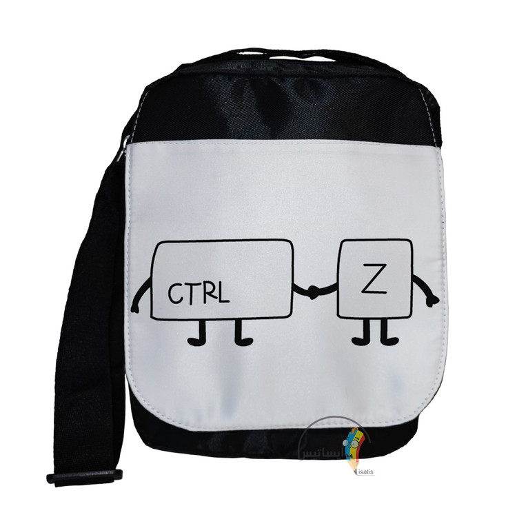 کیف دوشی سایز بزرگ طرح کلید کیبرد مدل ctrl zکد A1
