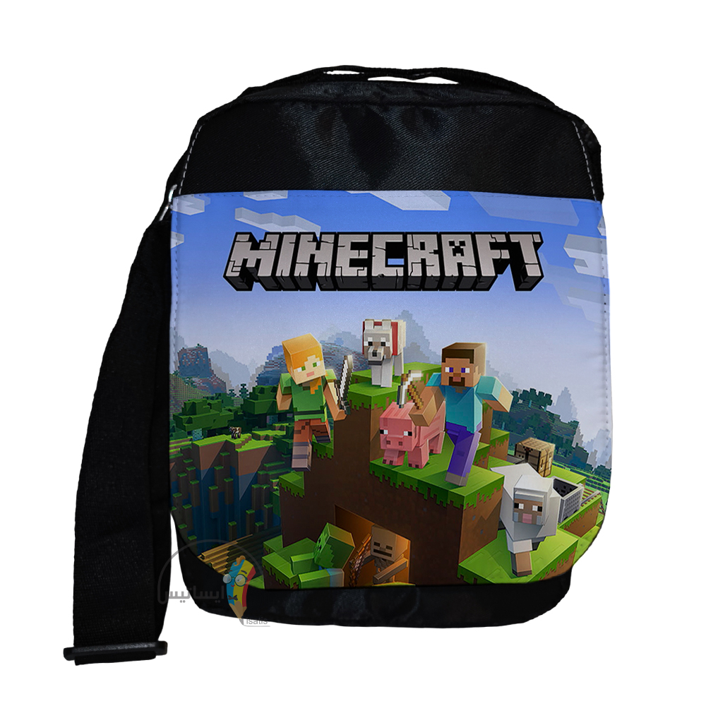 کیف دوشی سایز بزرگ طرح ماینکرافت مدل Minecraft کد A2