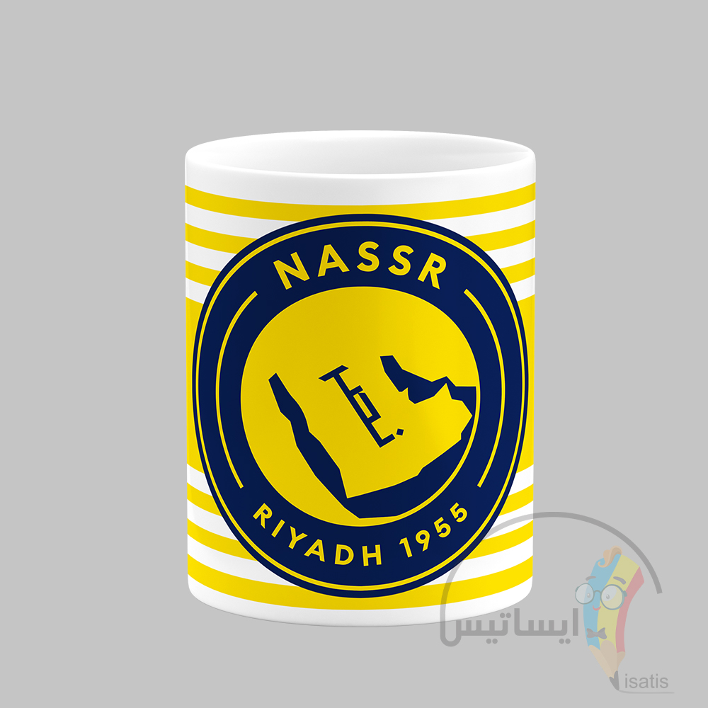 ماگ سرامیکی سفید طرح باشگاه فوتبال النصر مدل Al Nassr FC کد A1