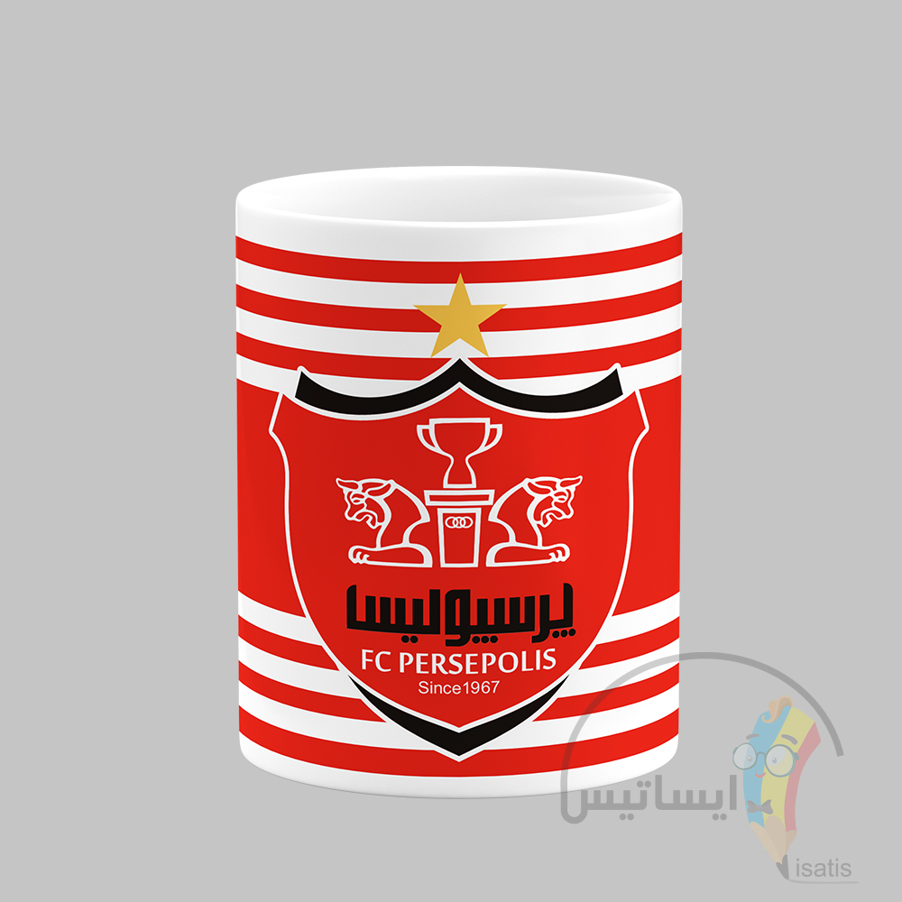 ماگ سرامیکی سفید طرح باشگاه فوتبال پرسپولیس مدل Persepolis FC کد A1