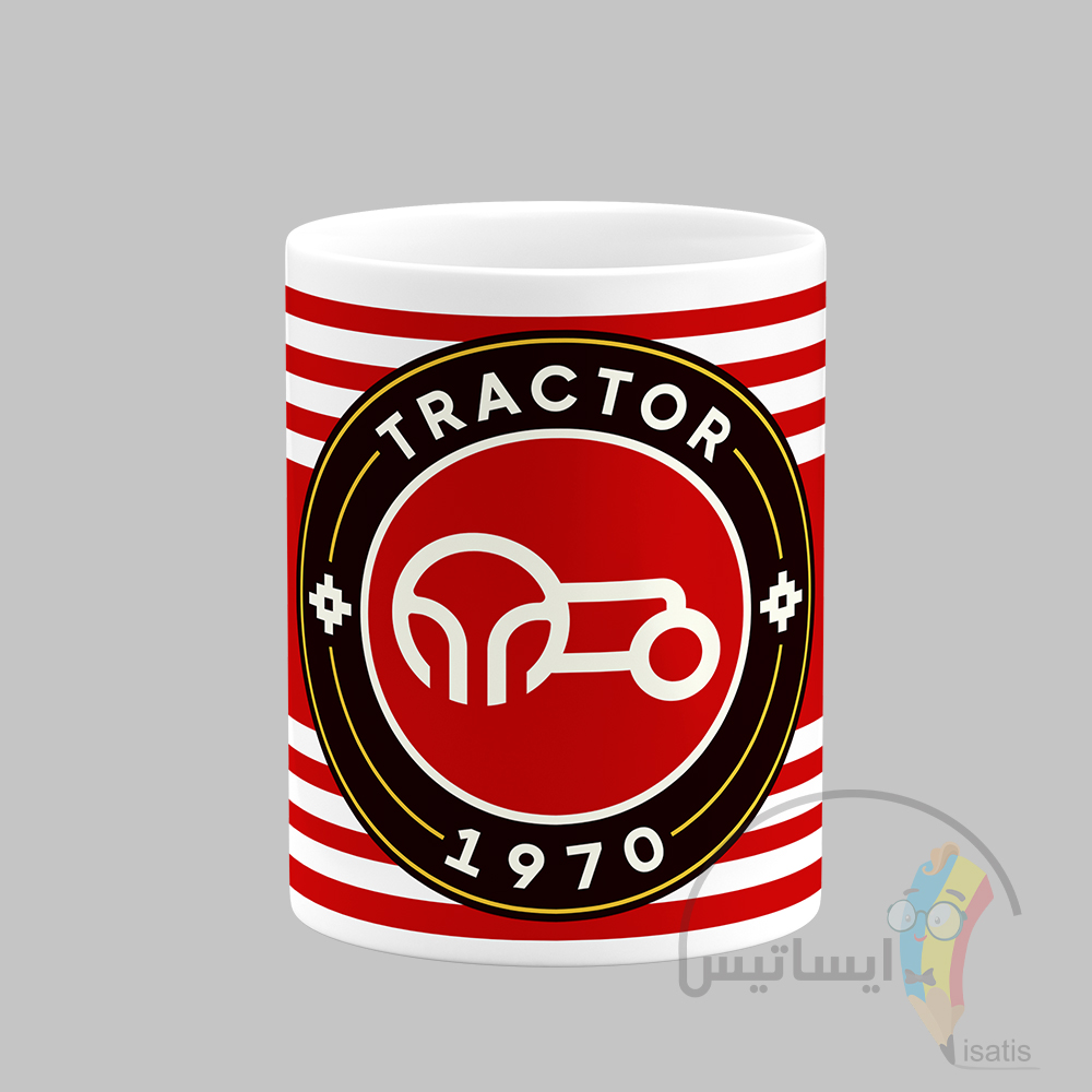 ماگ سرامیکی سفید طرح باشگاه فوتبال تراکتور مدل Tractor S.C کد A1