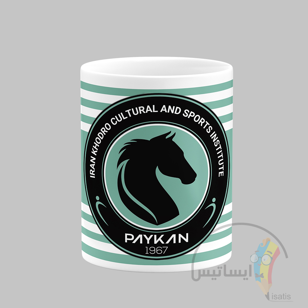 ماگ سرامیکی سفید طرح باشگاه فوتبال پیکان مدل Paykan FC کد A1