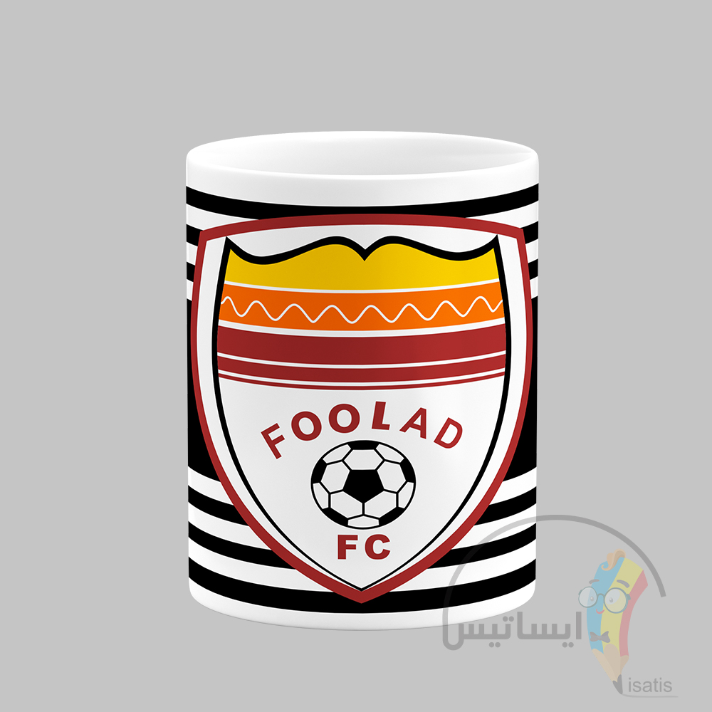 ماگ سرامیکی سفید طرح باشگاه فوتبال فولاد خوزستان مدل Foolad FC کد A1