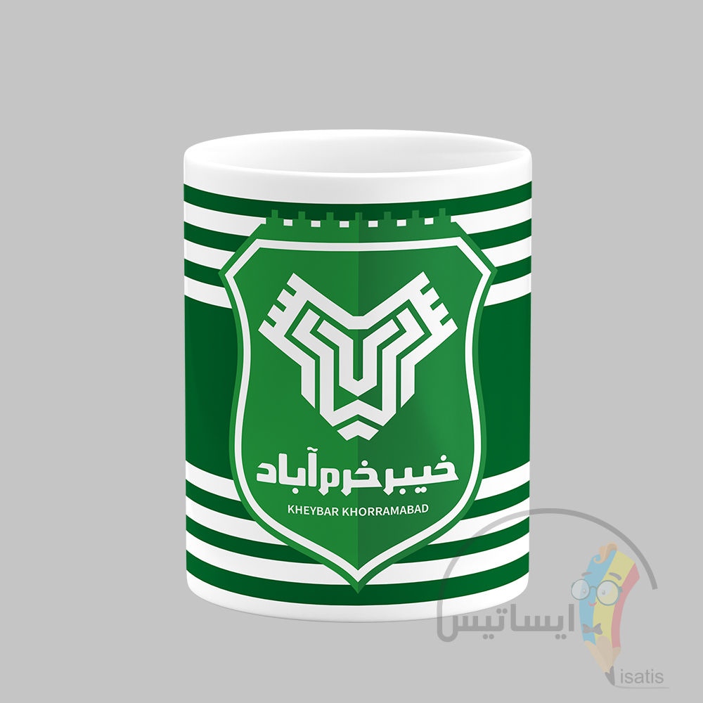 ماگ سرامیکی سفید طرح باشگاه فوتبال خیبر خرم آباد مدل Kheybar Khorramabad FC کد A1