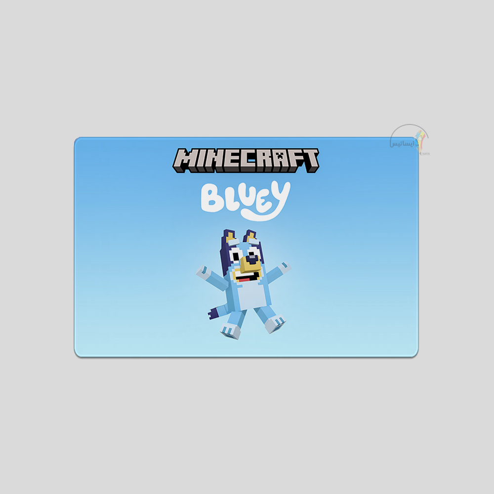 موس پد گیمینگ طرح بازی bluey minecraft مدل Gaming کد ماوس پد G1
