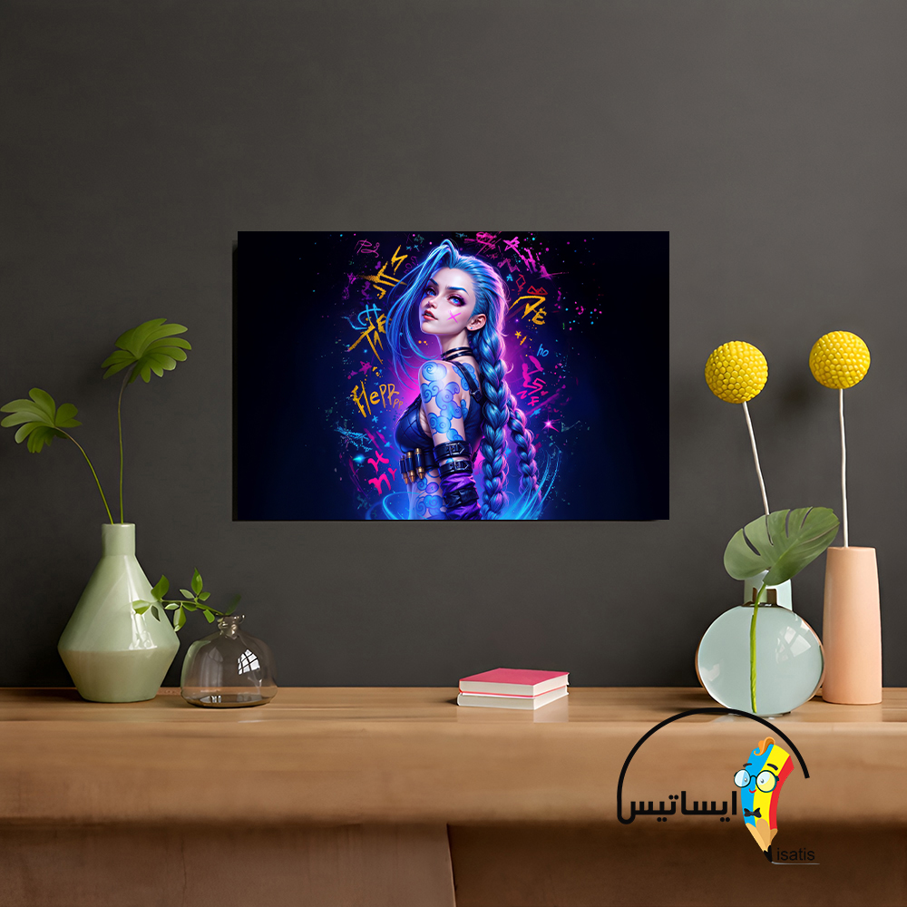 متال پوستر طرح شخصیت جینکس مدل jinx کد A1