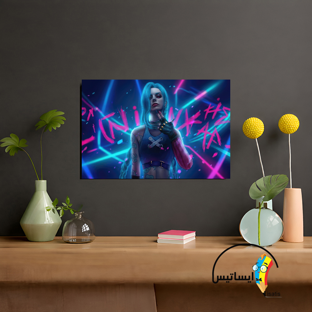 متال پوستر طرح شخصیت جینکس مدل jinx کد A4