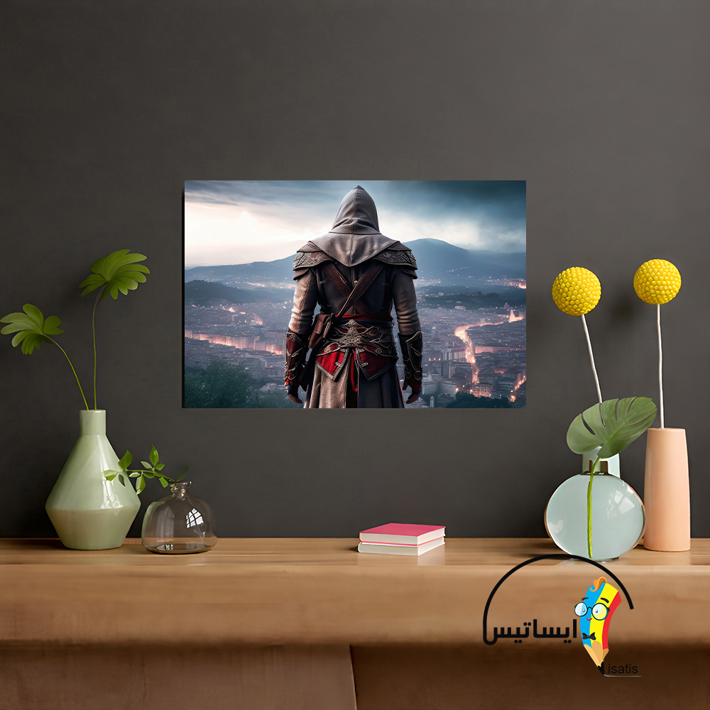 متال پوستر طرح بازی Assassin's Creed مدل اساسینز کرید کد A6