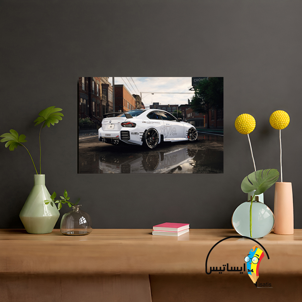 متال پوستر طرح بازی need for speed مدل رالی ماشین اسپرت کد A7