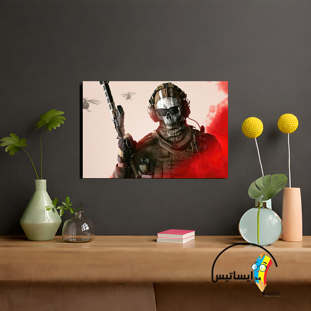 متال پوستر طرح بازی Call of Duty مدل ‏کال آف دیوتی کد S3