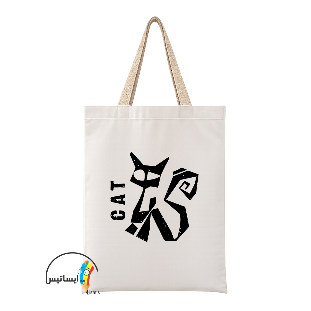 ساک دستی پارچه ای طرح گربه مدل CAT کد A1