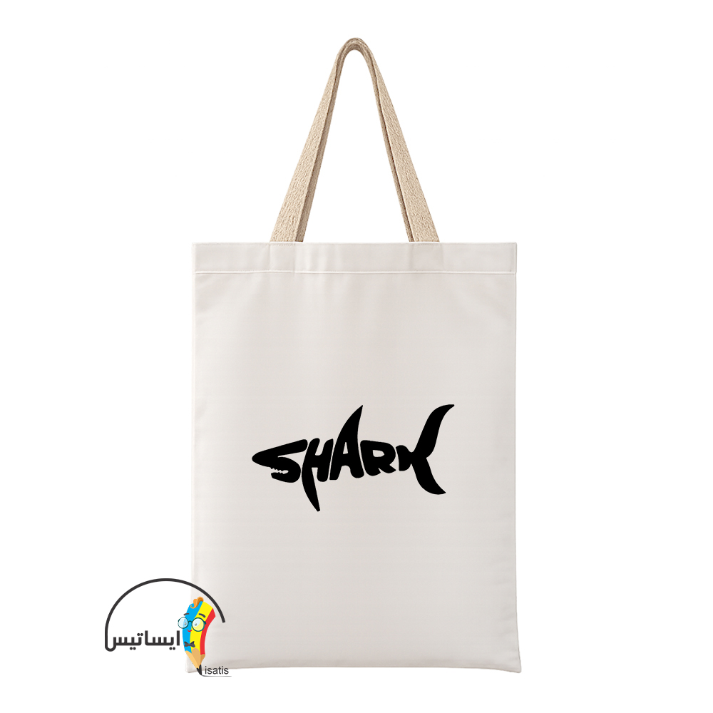 ساک دستی پارچه ای طرح Shark مدل مینیمال کد A1