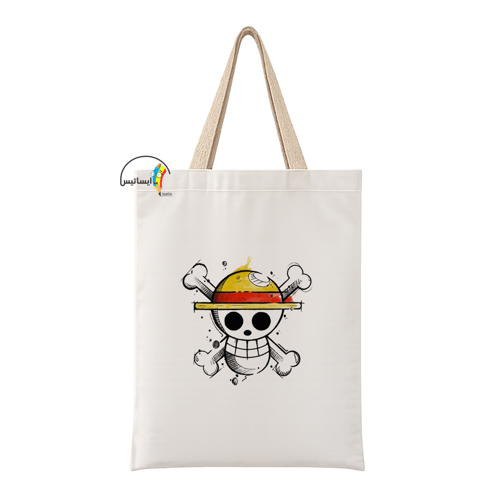 ساک دستی پارچه ای طرح One Piece مدل اسکلت کد B1