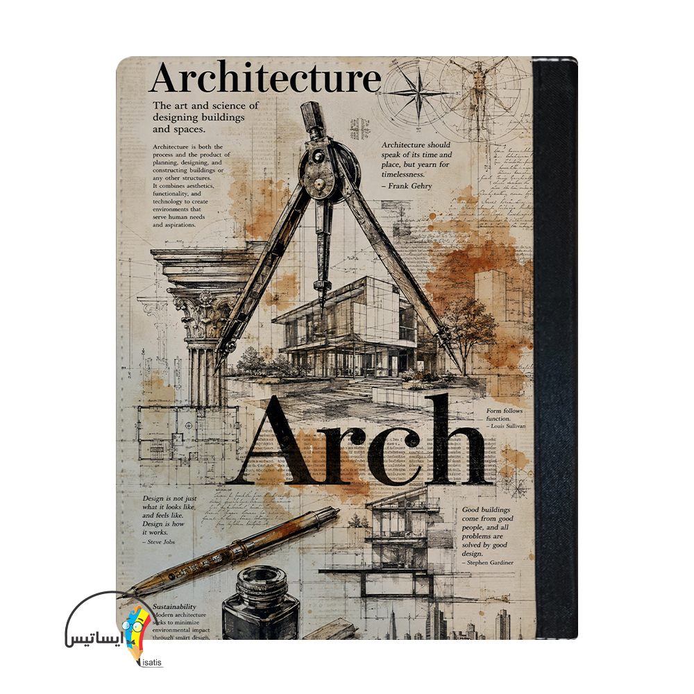 کلاسور طرح مهندسی معماری مدل مینیمال کد A1
