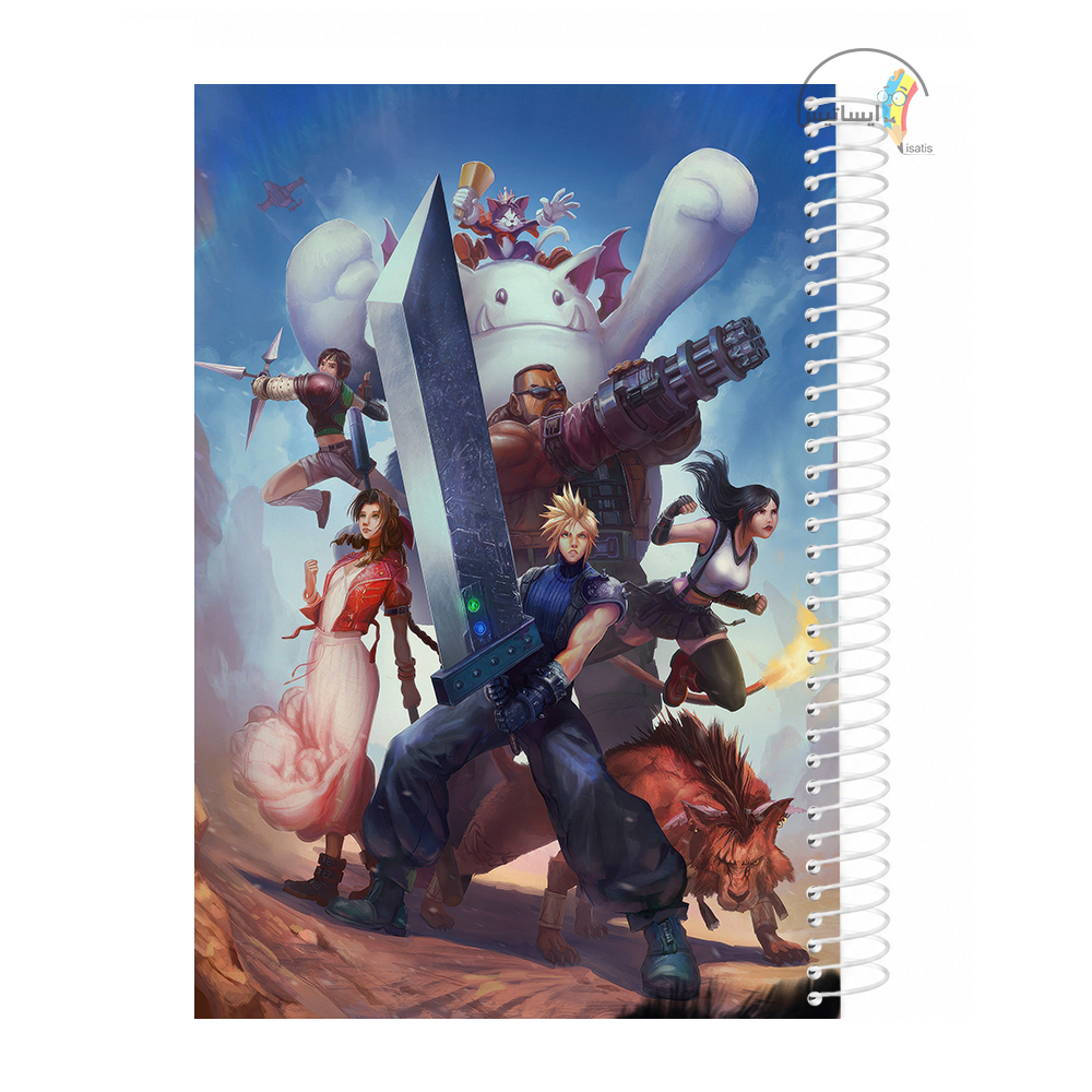 دفتر مشق 200 برگ  طرح final fantasy مدل فاینال فانتزی کد A1