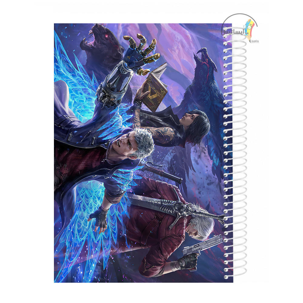 دفتر مشق 200 برگ  طرح Devil May Cry مدل دویل می کرای کد A1