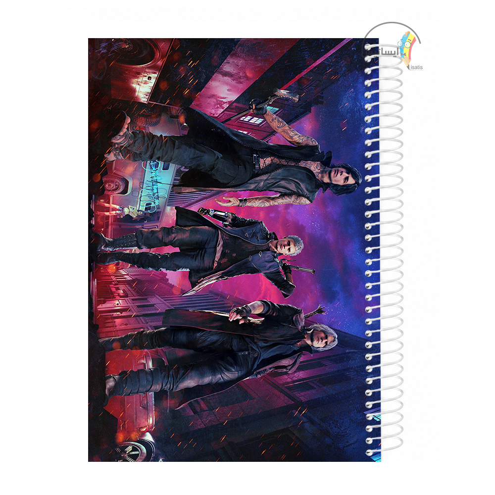 دفتر مشق 200 برگ  طرح Devil May Cry مدل دویل می کرای کد A2