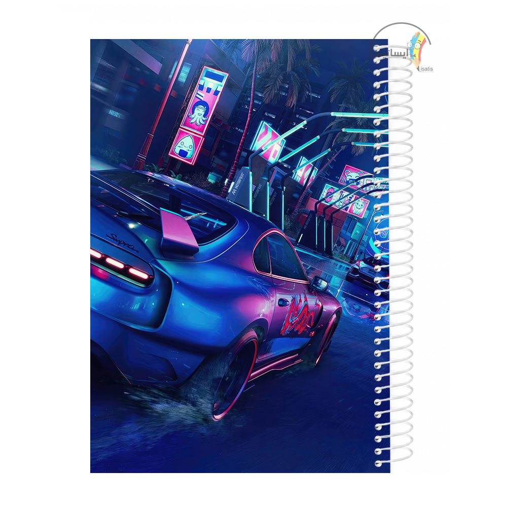 دفتر مشق 200 برگ  طرح The Crew Motorfest مدل ماشین اسپرت کد A1