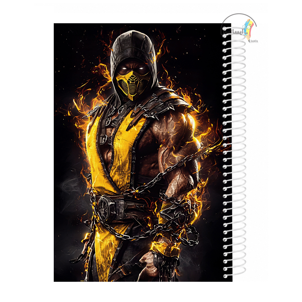 دفتر مشق 200 برگ  طرح scorpion assassin مدل عقرب نابودگر کد A1