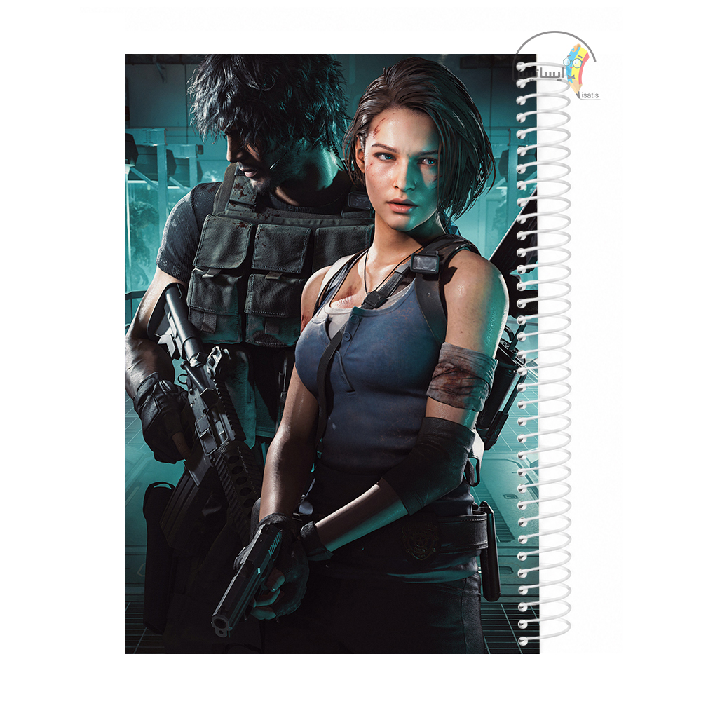 دفتر مشق 200 برگ  طرح Resident Evil مدل رزیدنت اویل کد A1
