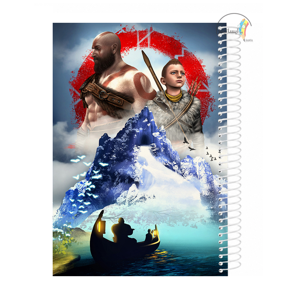 دفتر مشق 200 برگ  طرح god of war jungle مدل گاد آو وار کد A1