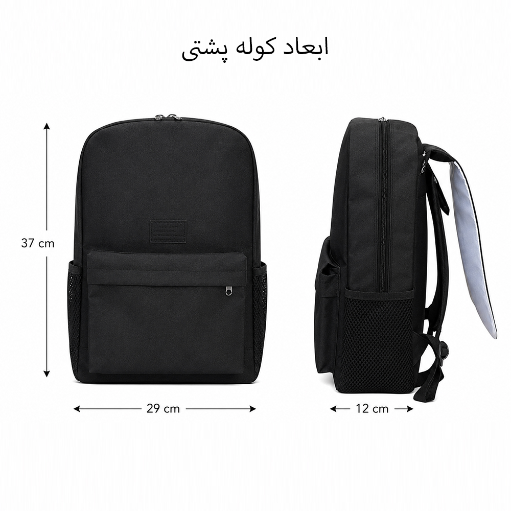 کوله پشتی طرح گروه موسیقی بلک پینک مدل BLACKPINK کد S2