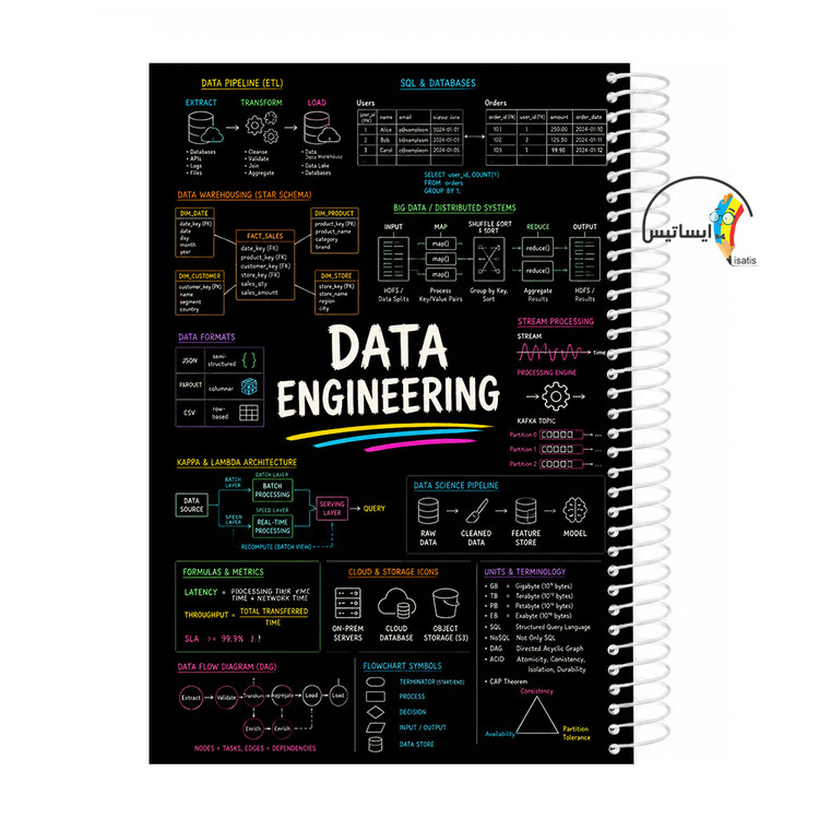 دفتر مشق سیمی طرح مهندسی اطلاعات مدل Data engineering کد A1