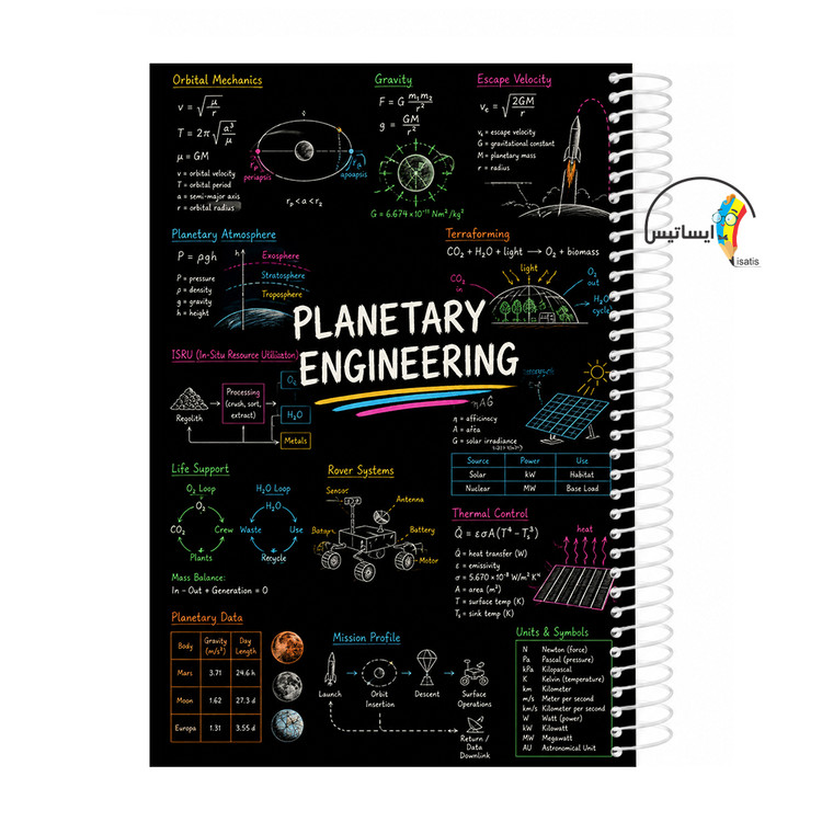 دفتر مشق سیمی طرح مهندسی سیاره مدل Planetary engineering کد A1