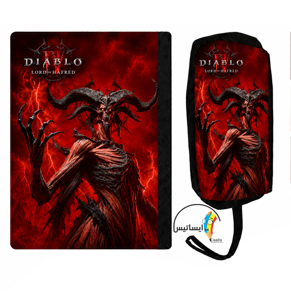 ست کلاسور و جامدادی طرح دیابلو  مدل Diablo کد A1
