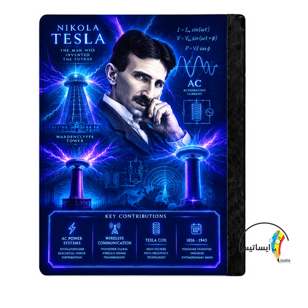 کلاسور طرح نیکولا تسلا مدل Nikola Tesla کد X1