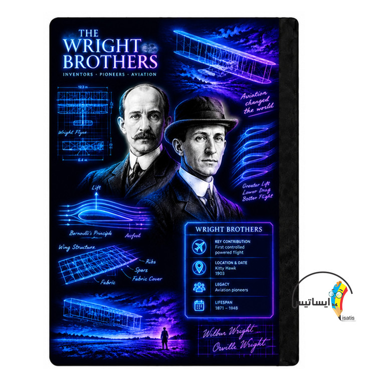 کلاسور طرح برادران رایت مدل Wright brothers کد X1