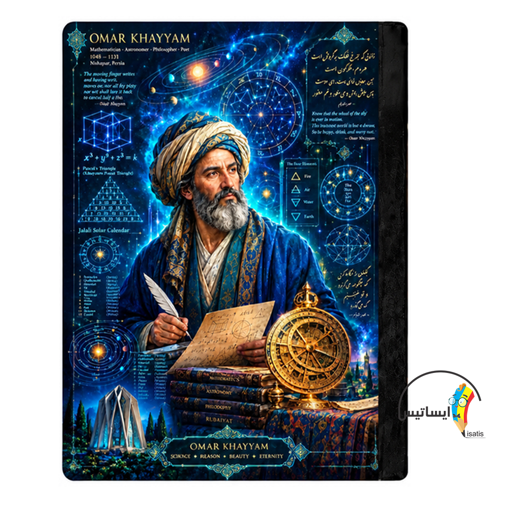 کلاسور طرح خیام مدل Omar Khayyam کد X1