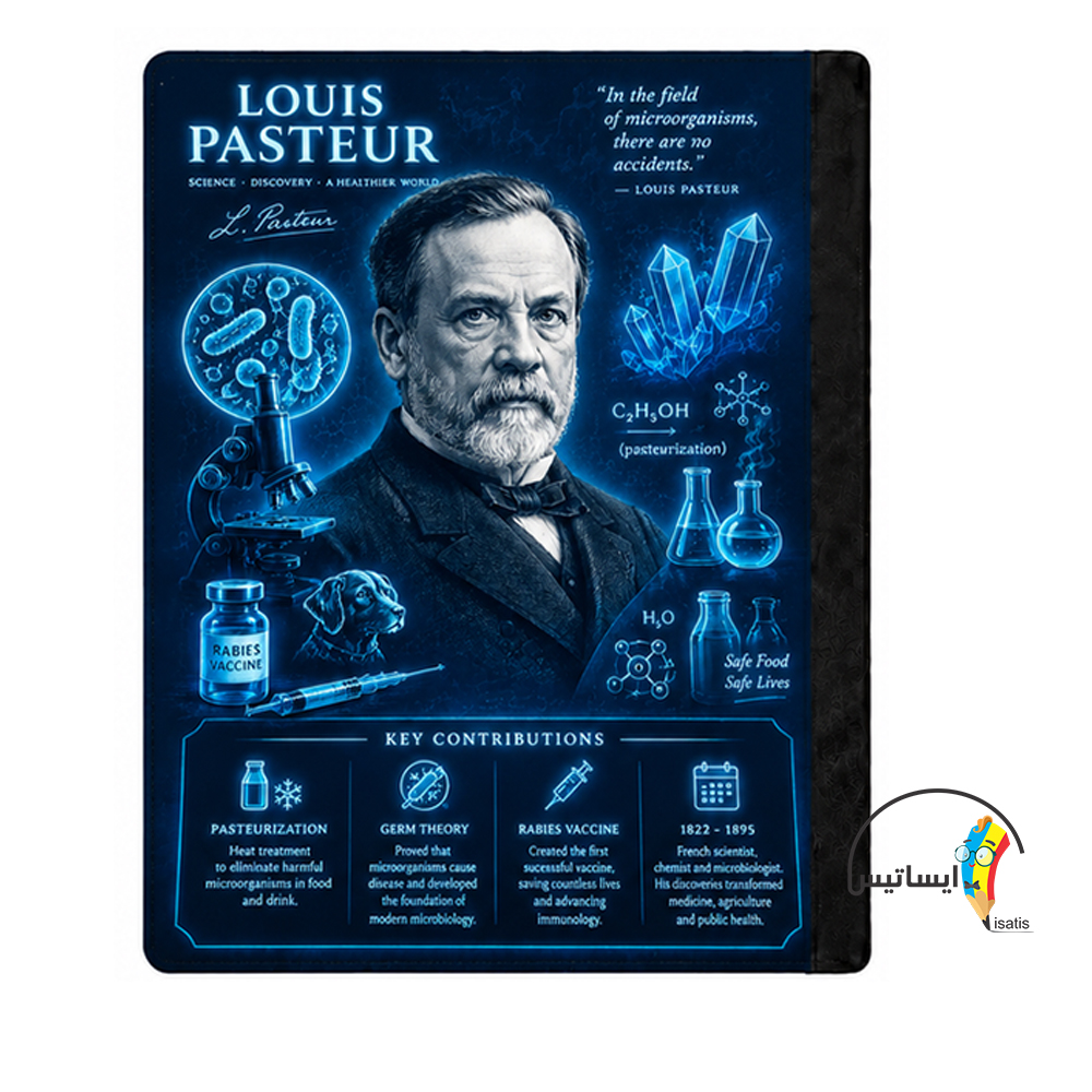 کلاسور طرح لویی پاستور مدل Louis Pasteur کد X1