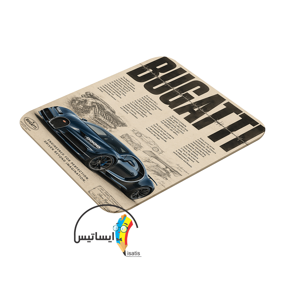 موس پد طرح بوگاتی مدل ماوس پد Bugatti کد A1